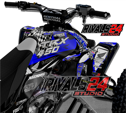 Honda TRX 450R 450ER graphics kit 2004 2005 2006 to 2014 decals