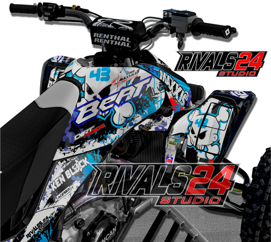 Honda TRX 450R 450ER graphics kit 2004 2005 2006 to 2014 decals