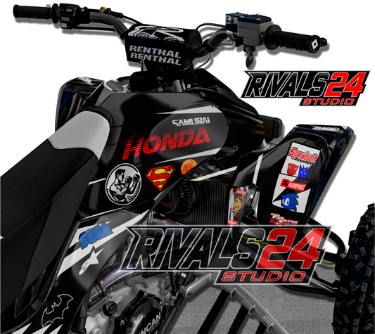 Honda TRX 450R 450ER graphics kit 2004 2005 2006 to 2014 decals