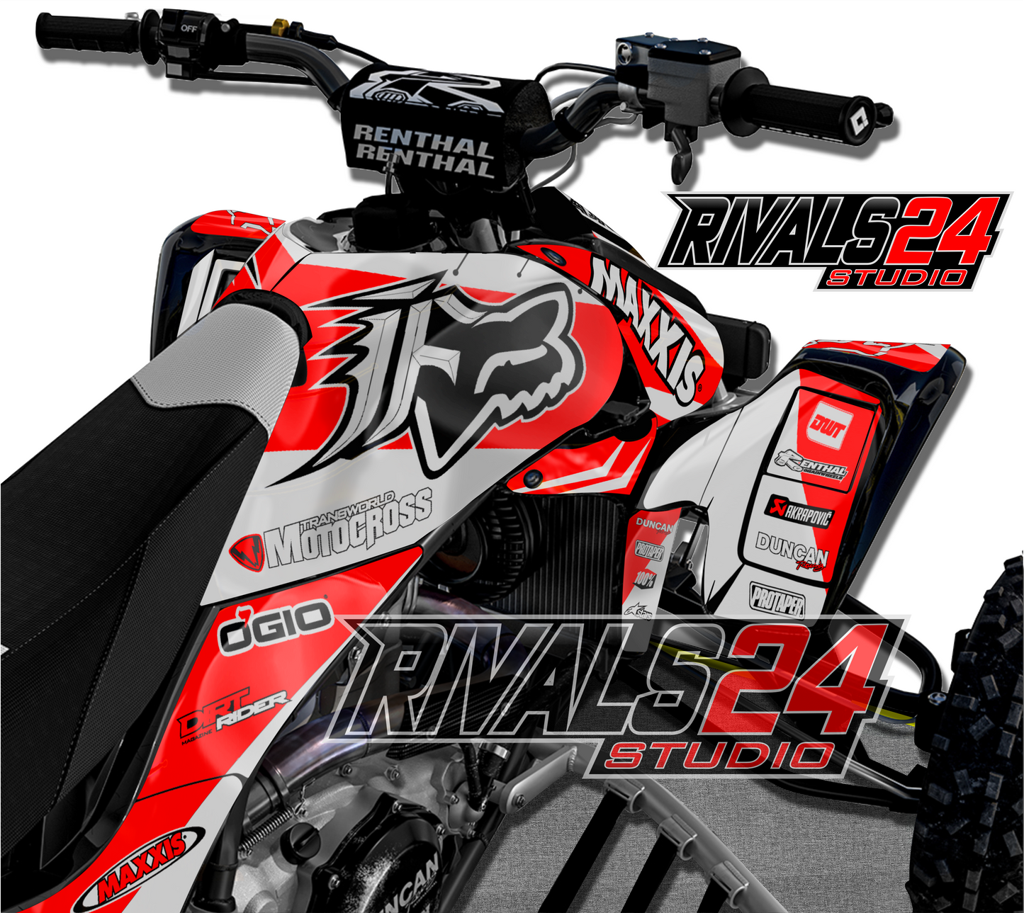 Honda TRX 450R 450ER graphics kit 2004 2005 2006 to 2014 decals