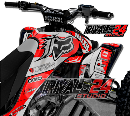 Honda TRX 450R 450ER graphics kit 2004 2005 2006 to 2014 decals