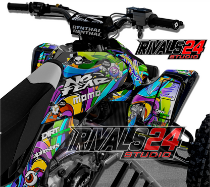 Honda TRX 450R 450ER graphics kit 2004 2005 2006 to 2014 decals