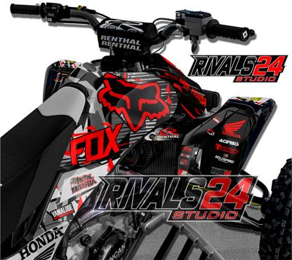 Honda TRX 450R 450ER graphics kit 2004 2005 2006 to 2014 decals (Copia)