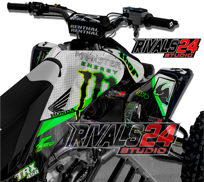 Honda TRX 450R 450ER graphics kit 2004 2005 2006 to 2014 decals