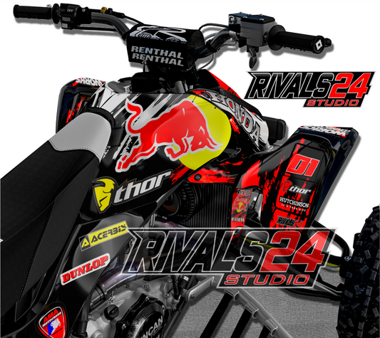 Honda TRX 450R 450ER graphics kit 2004 2005 2006 to 2014 decals