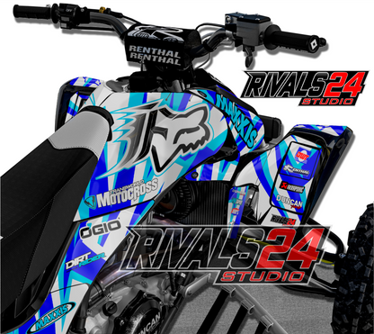 Honda TRX 450R 450ER graphics kit 2004 2005 2006 to 2014 decals