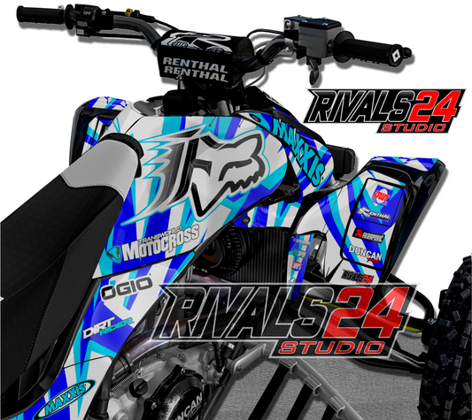 Honda TRX 450R 450ER graphics kit 2004 2005 2006 to 2014 decals