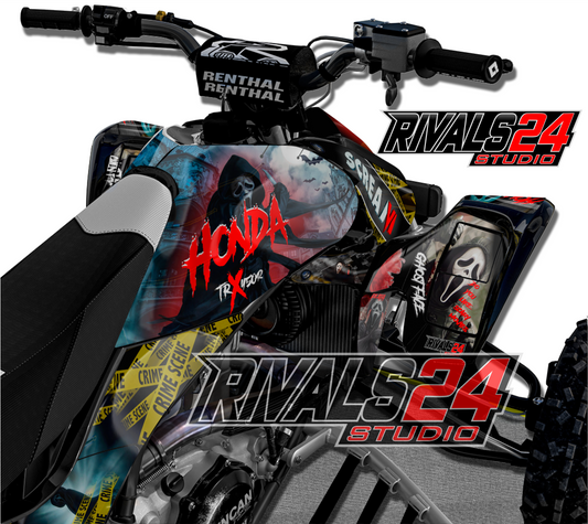 Honda TRX 450R 450ER graphics kit 2004 2005 2006 to 2014 decals