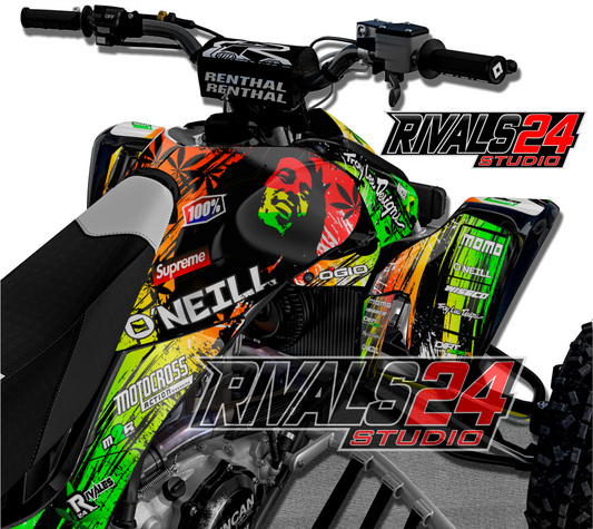 Honda TRX 450R 450ER graphics kit 2004 2005 2006 to 2014 decals