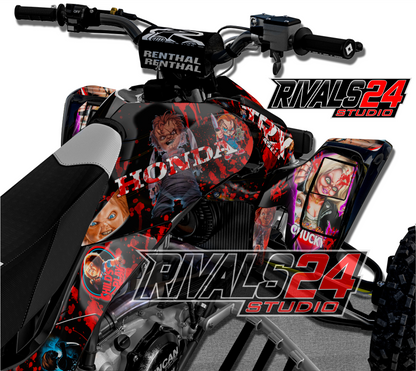 Honda TRX 450R 450ER graphics kit 2004 2005 2006 to 2014 decals