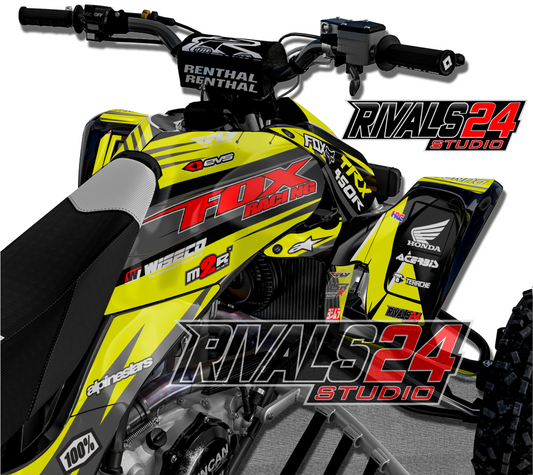 Honda TRX 450R 450ER graphics kit 2004 2005 2006 to 2014 decals