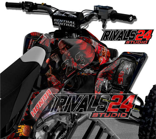 Honda TRX 450R 450ER graphics kit 2004 2005 2006 to 2014 decals