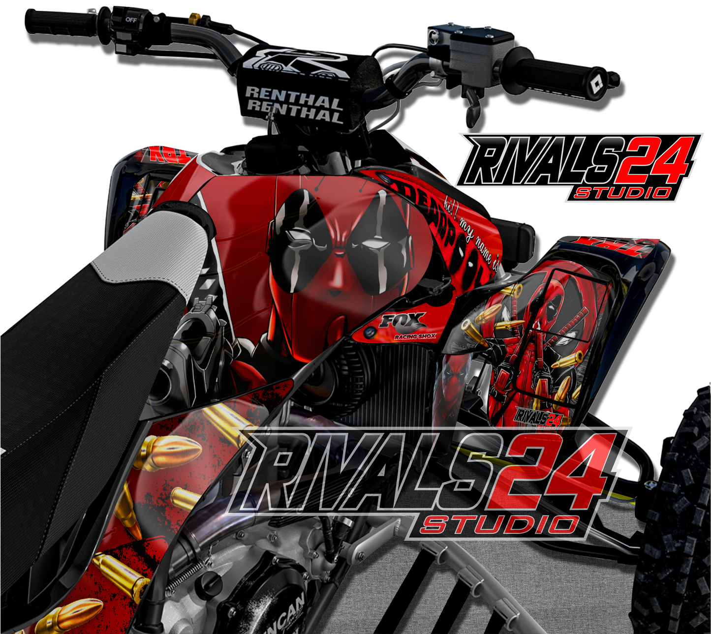 Honda TRX 450R 450ER graphics kit 2004 2005 2006 to 2014 decals