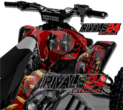 Honda TRX 450R 450ER graphics kit 2004 2005 2006 to 2014 decals