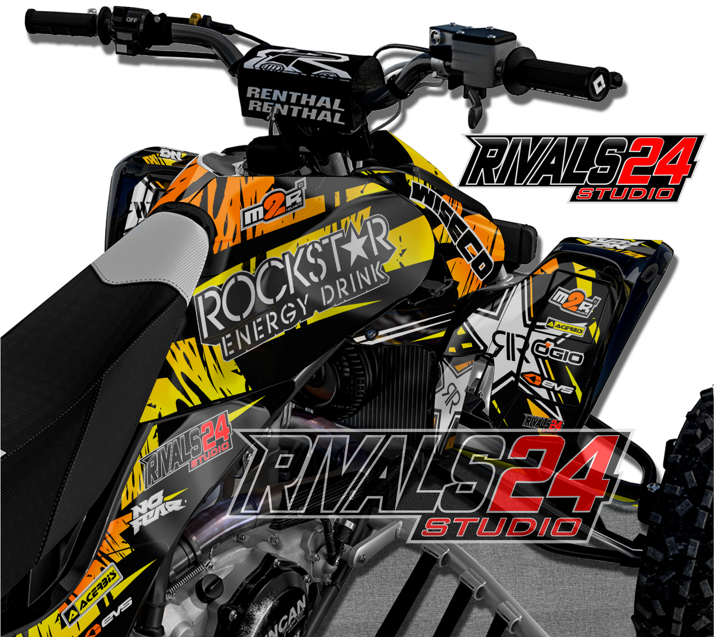 Honda TRX 450R 450ER graphics kit 2004 2005 2006 to 2014 decals