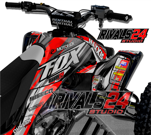 Honda TRX 450R 450ER graphics kit 2004 2005 2006 to 2014 decals