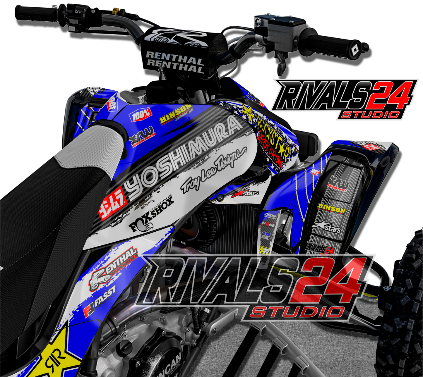 Honda TRX 450R 450ER graphics kit 2004 2005 2006 to 2014 decals