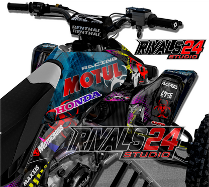 Honda TRX 450R 450ER graphics kit 2004 2005 2006 to 2014 decals