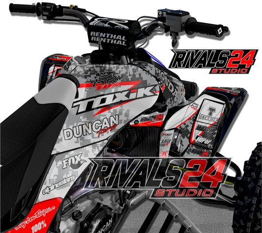 Honda TRX 450R 450ER graphics kit 2004 2005 2006 to 2014 decals
