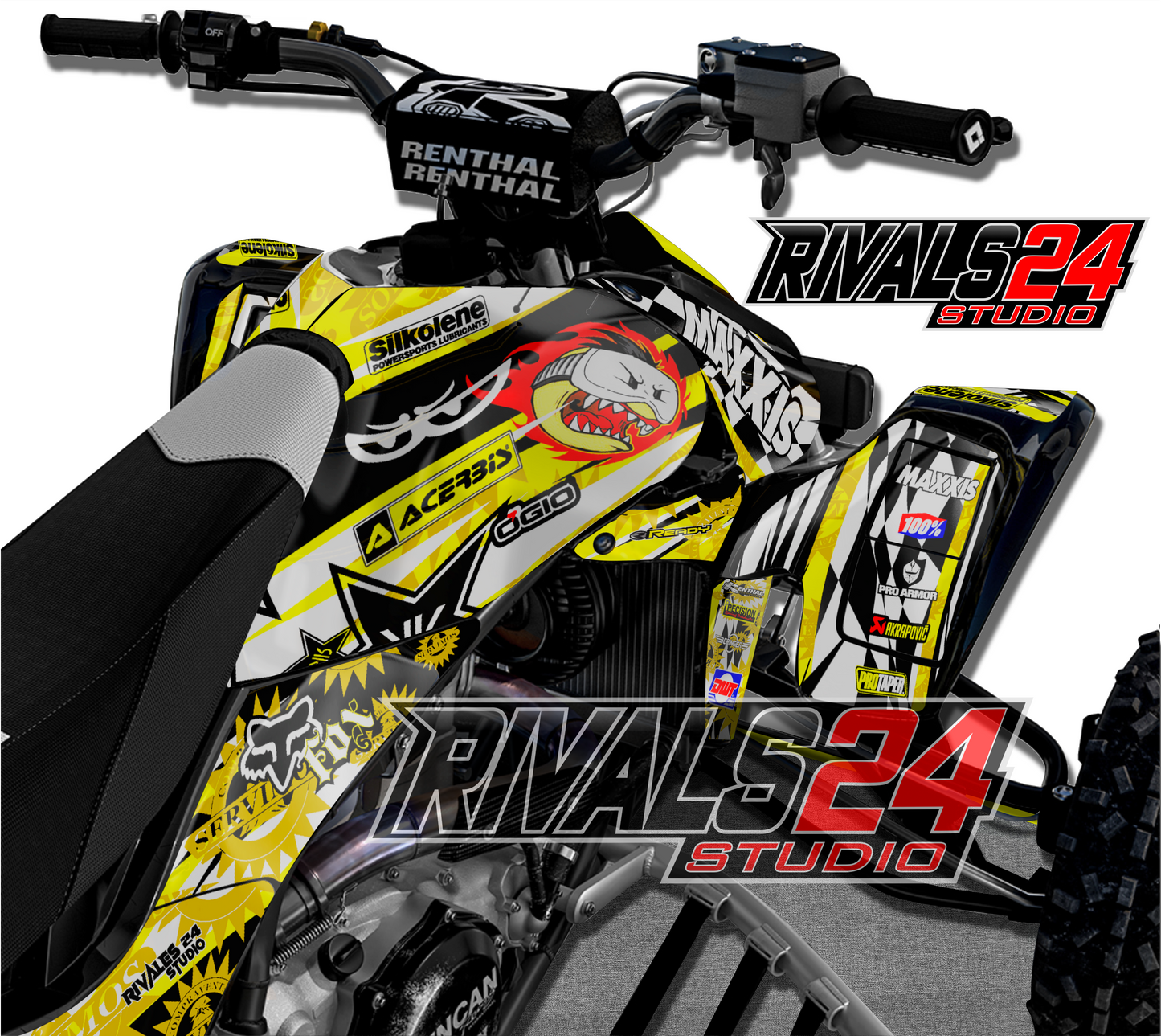 Honda TRX 450R 450ER graphics kit 2004 2005 2006 to 2014 decals
