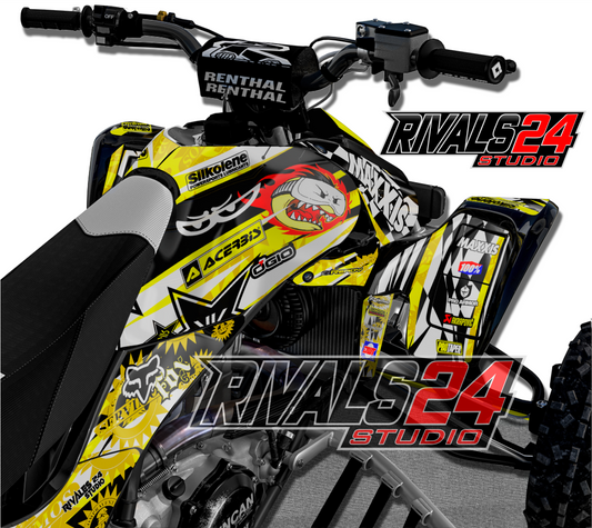 Honda TRX 450R 450ER graphics kit 2004 2005 2006 to 2014 decals
