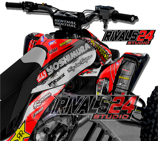 Honda TRX 450R 450ER graphics kit 2004 2005 2006 to 2014 decals