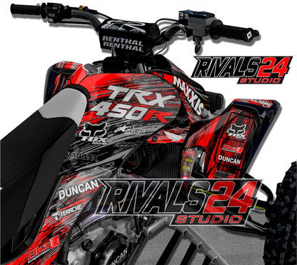 Honda TRX 450R 450ER graphics kit 2004 2005 2006 to 2014 decals