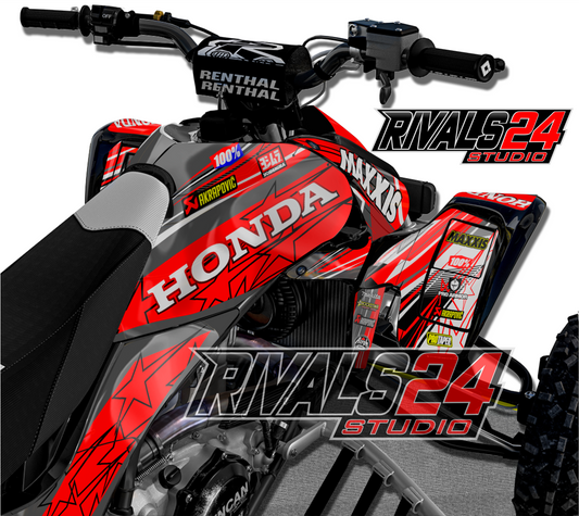 Honda TRX 450R 450ER graphics kit 2004 2005 2006 to 2014 decals