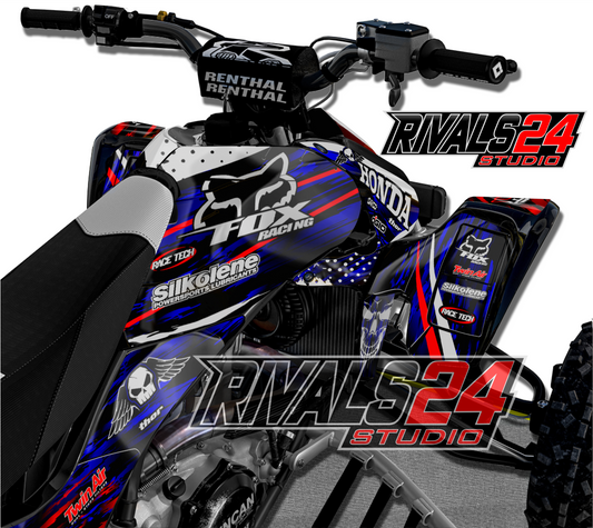 Honda TRX 450R 450ER graphics kit 2004 2005 2006 to 2014 decals