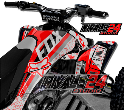 Honda TRX 450R 450ER graphics kit 2004 2005 2006 to 2014 decals