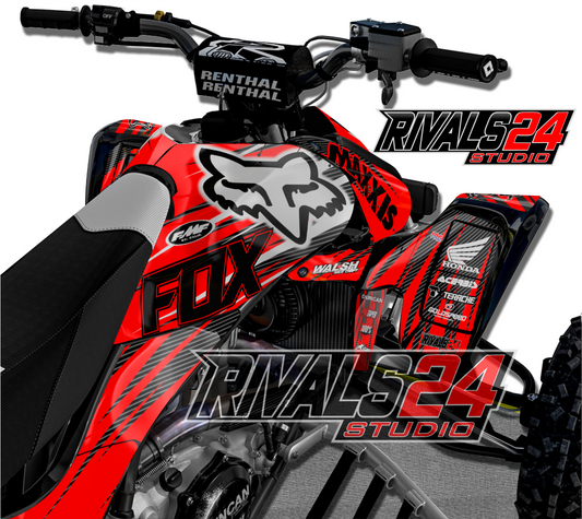 Honda TRX 450R 450ER graphics kit 2004 2005 2006 to 2014 decals
