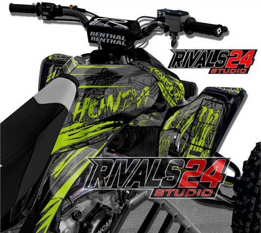 Honda TRX 450R 450ER graphics kit 2004 2005 2006 to 2014 decals