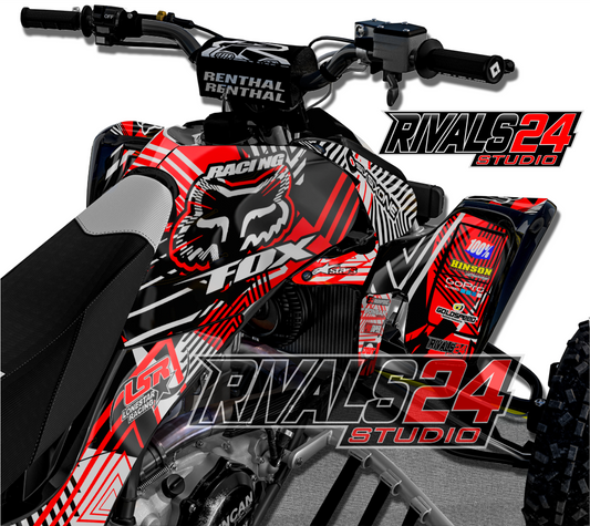 Honda TRX 450R 450ER graphics kit 2004 2005 2006 to 2014 decals