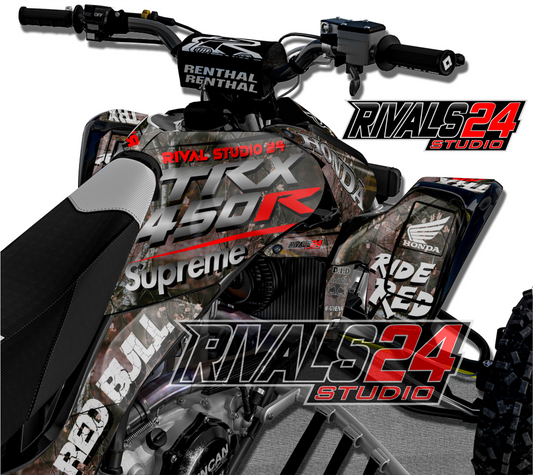 Honda TRX 450R 450ER graphics kit 2004 2005 2006 to 2014 decals