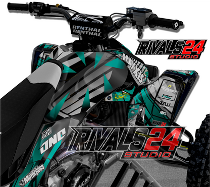 Honda TRX 450R 450ER graphics kit 2004 2005 2006 to 2014 decals