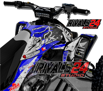 Honda TRX 450R 450ER graphics kit 2004 2005 2006 to 2014 decals