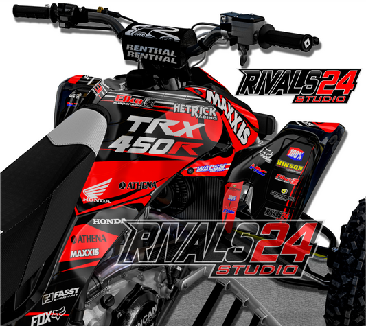 Honda TRX 450R 450ER graphics kit 2004 2005 2006 to 2014 decals