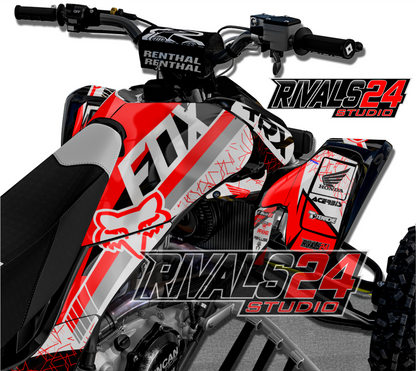 Honda TRX 450R 450ER graphics kit 2004 2005 2006 to 2014 decals
