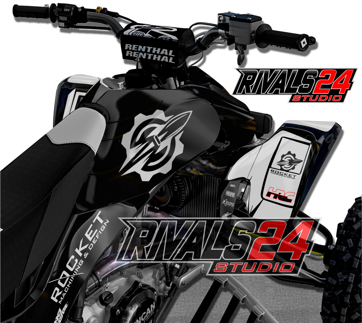 Honda TRX 450R 450ER graphics kit 2004 2005 2006 to 2014 decals