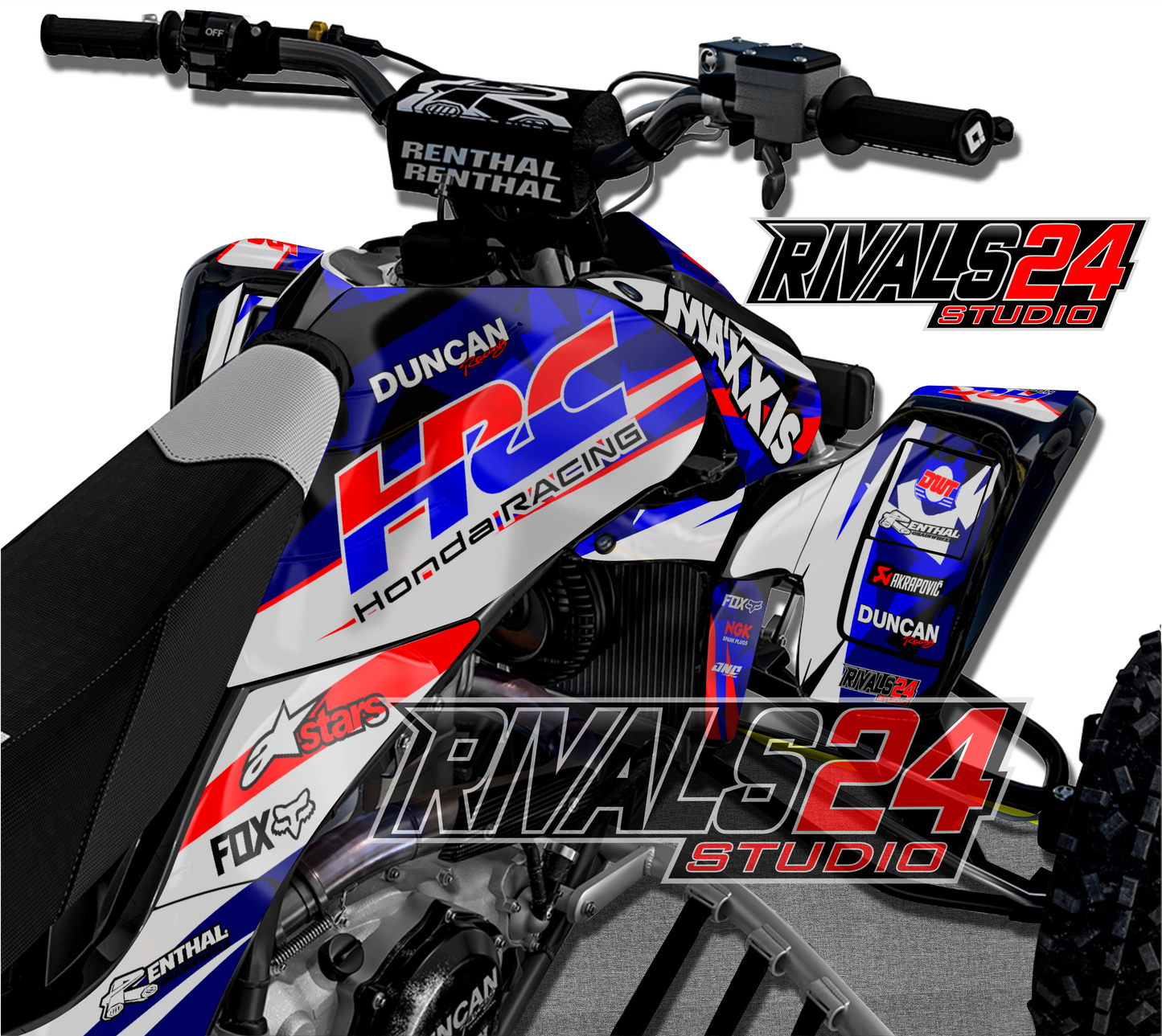 Honda TRX 450R 450ER graphics kit 2004 2005 2006 to 2014 decals