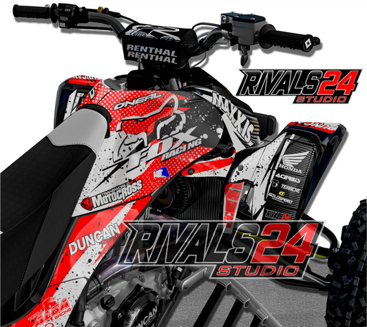 Honda TRX 450R 450ER graphics kit 2004 2005 2006 to 2014 decals