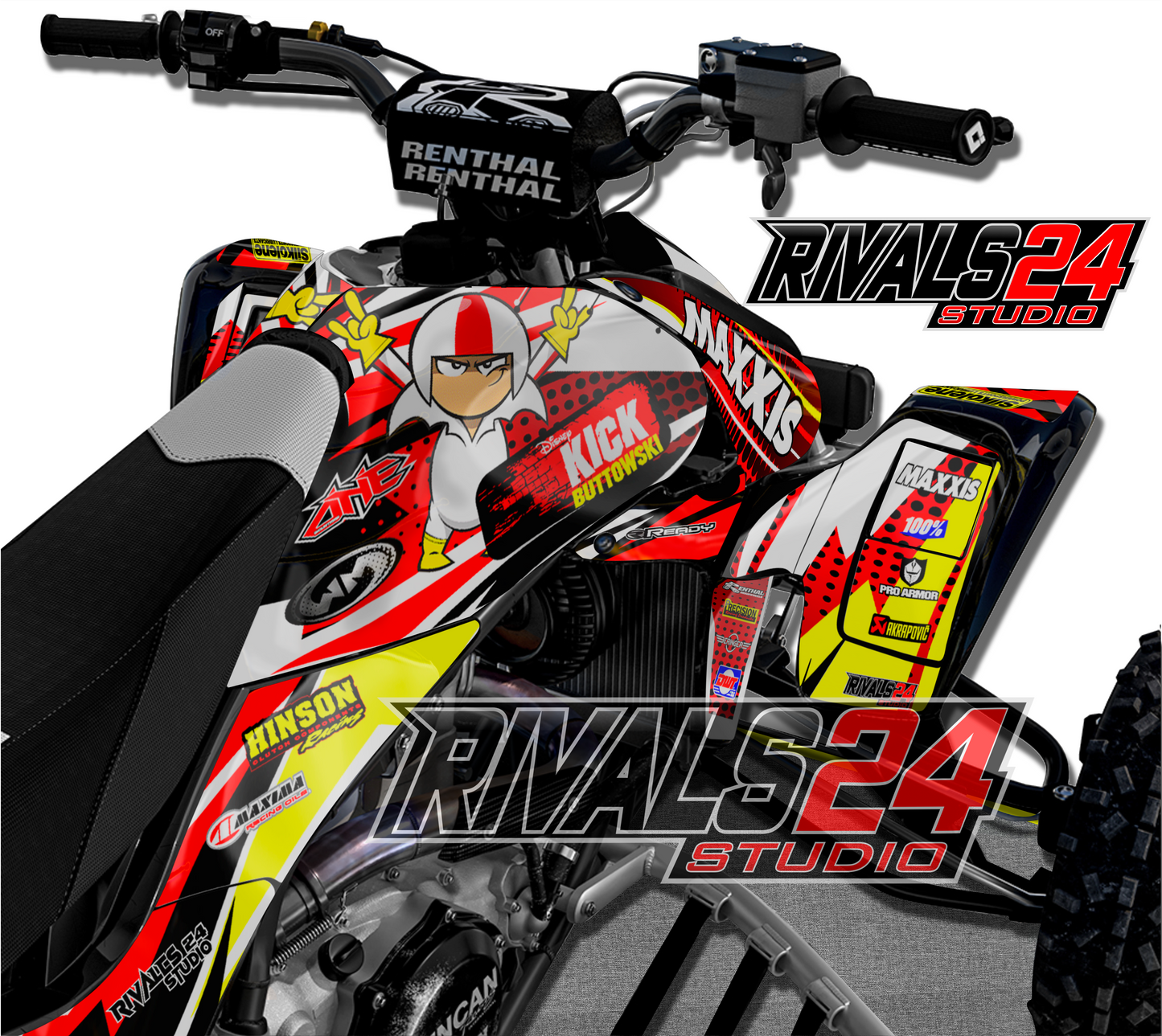 Honda TRX 450R 450ER graphics kit 2004 2005 2006 to 2014 decals
