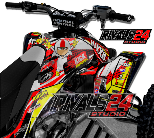 Honda TRX 450R 450ER graphics kit 2004 2005 2006 to 2014 decals