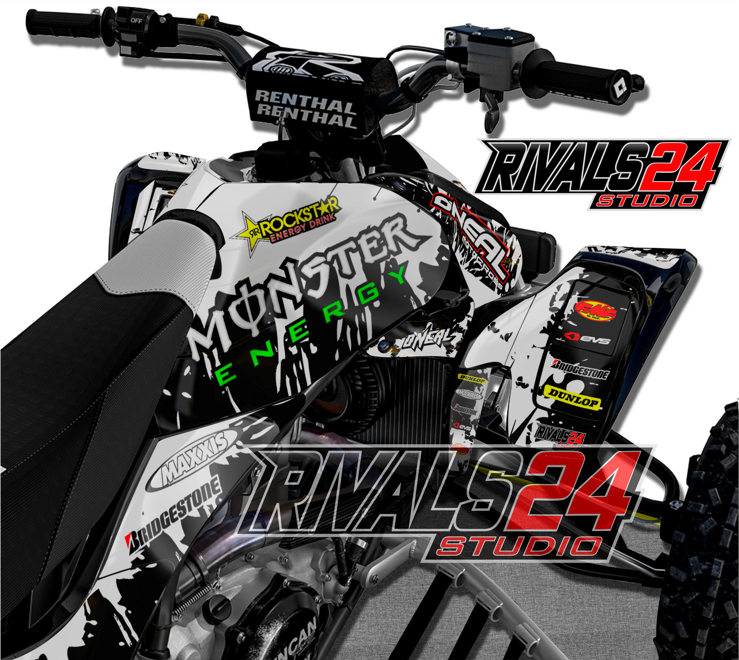 Honda TRX 450R 450ER graphics kit 2004 2005 2006 to 2014 decals