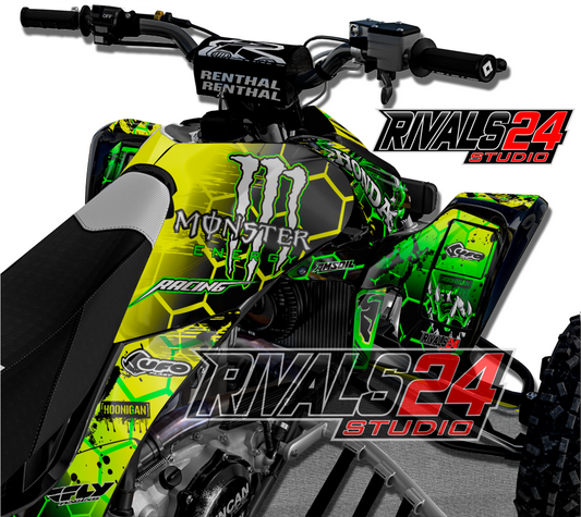 Honda TRX 450R 450ER graphics kit 2004 2005 2006 to 2014 decals
