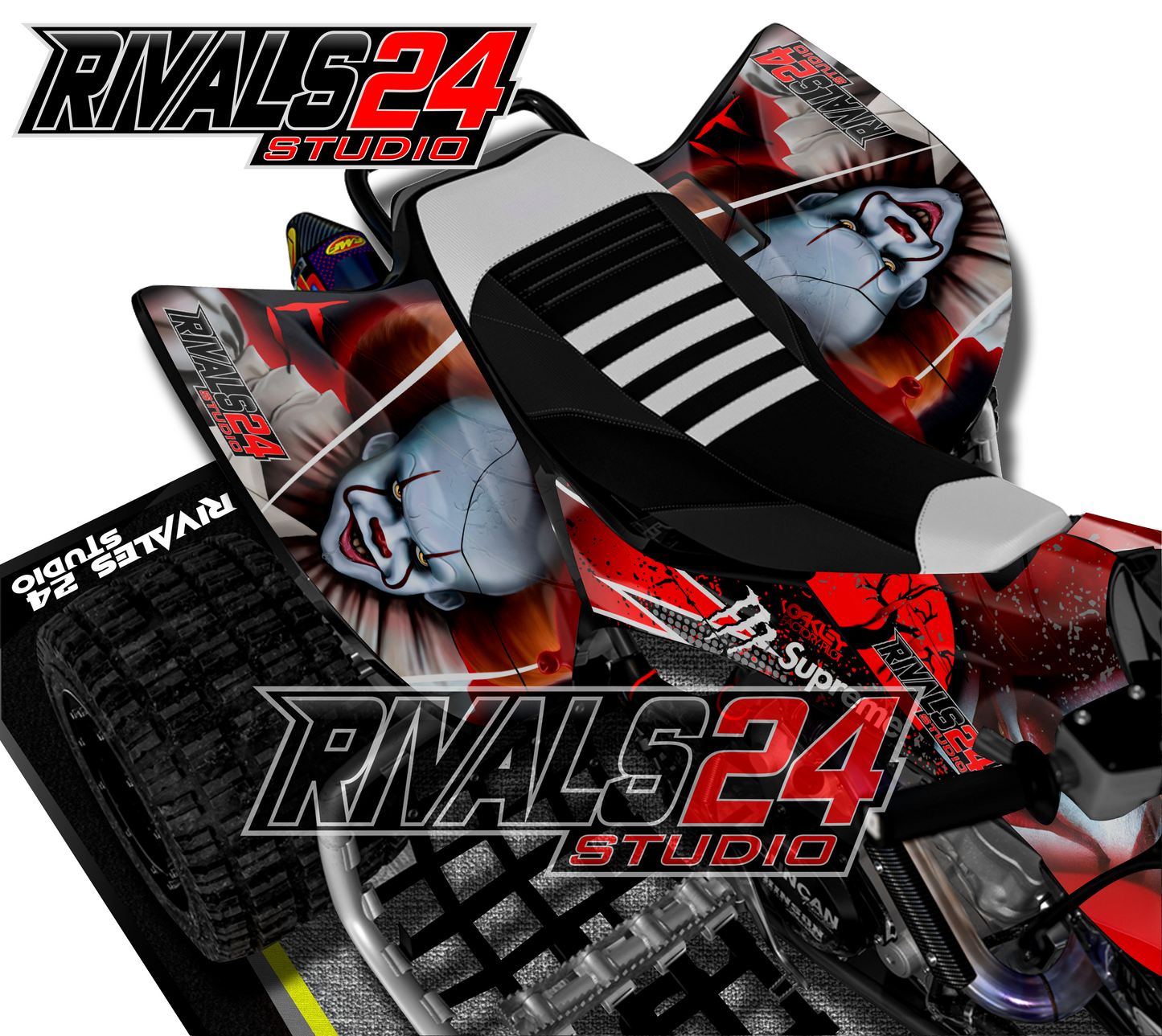 Honda TRX 450R 450ER graphics kit 2004 2005 2006 to 2014 decals