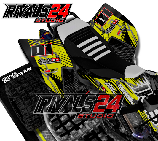 Honda TRX 450R 450ER graphics kit 2004 2005 2006 to 2014 decals
