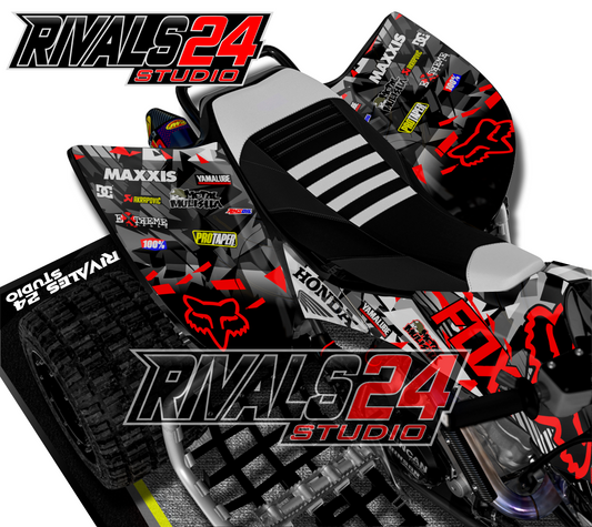 Honda TRX 450R 450ER graphics kit 2004 2005 2006 to 2014 decals