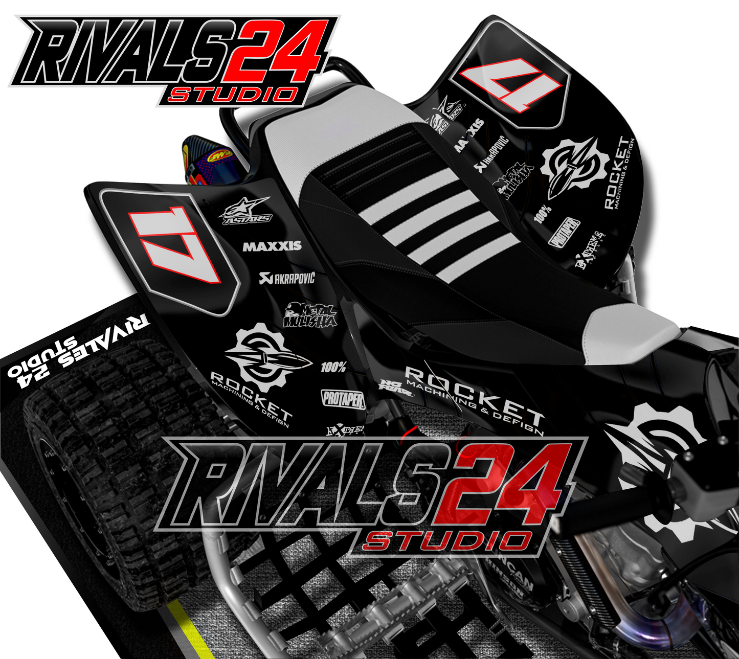 Honda TRX 450R 450ER graphics kit 2004 2005 2006 to 2014 decals