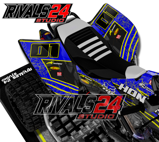 Honda TRX 450R 450ER graphics kit 2004 2005 2006 to 2014 decals